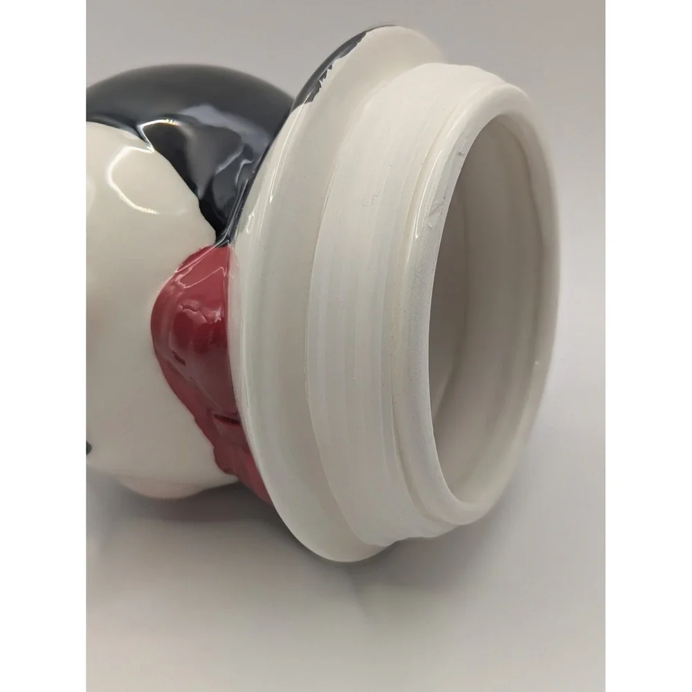 Johanna Parker Carnival Cottage Penguin Christmas Cookie Jar Canister Snug Lid - Picture 13 of 16